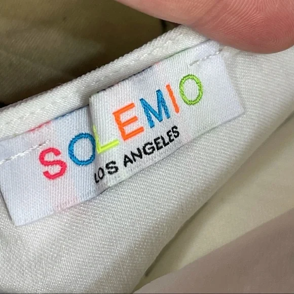 Solemio ivory strapless dress M - Picture 6 of 8